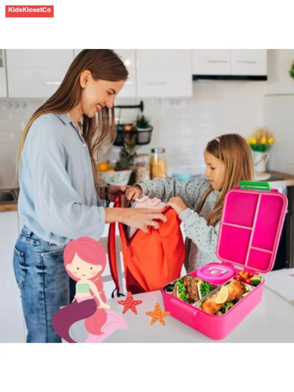 Leak Proof 4 Compartment Bento Lunch Box with Thermo